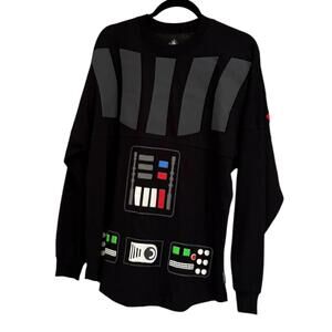 Star Wars Darth Vader Costume Sweatshirt Spirit Jersey Black Red Size M NWT
